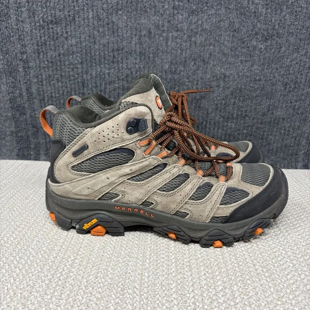 Merrell Moab 3 Mid Hiking Boots Waterproof Suede Brown Lace Up Mens 9 J035841